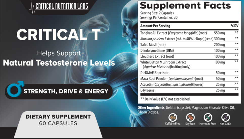 CriticalT Supplement Facts