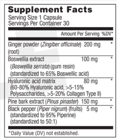 Joint Genesis Key Ingredients